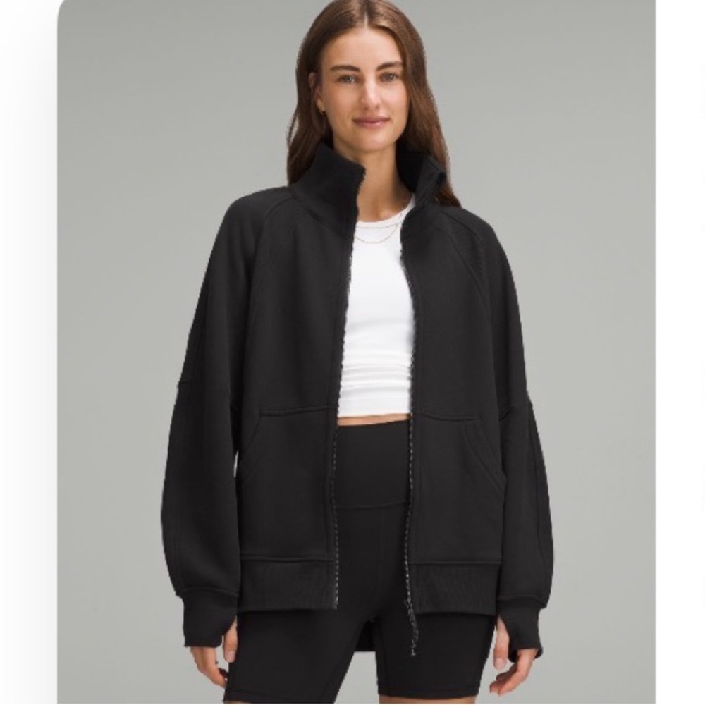 Lululemon oversized Scuba Jacket size M L funnel neck